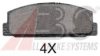 A.B.S. 36571 OE Brake Pad Set, disc brake
